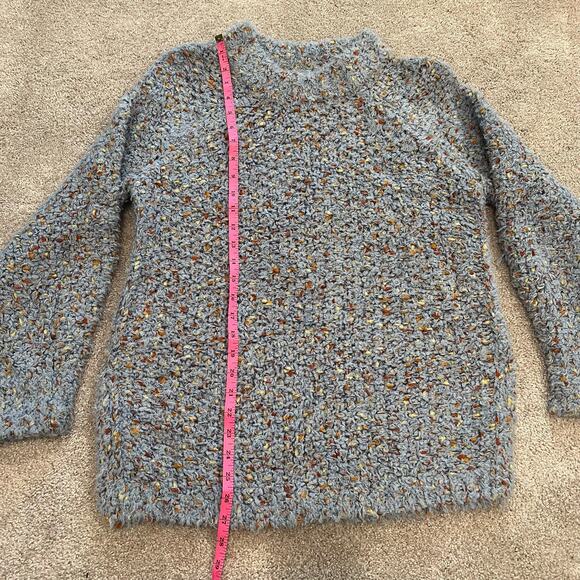 Lou‎ and Grey Women's Chunky Sweater Wool Light Blue Multicolor Size XS - Picture 6 of 9